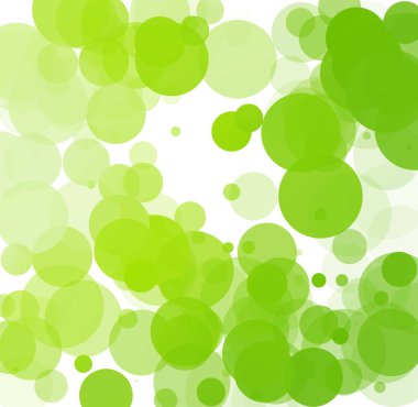 Kabarcıklar benzersiz yeşil parlak vektör arka plan