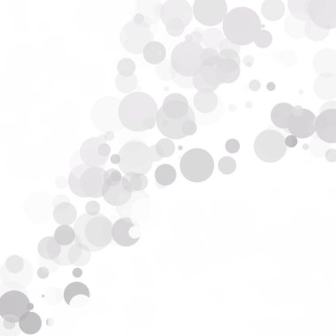 Kabarcıklar benzersiz gri beyaz parlak vektör arka plan