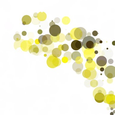 Kabarcıklar benzersiz sarı parlak vektör arka plan