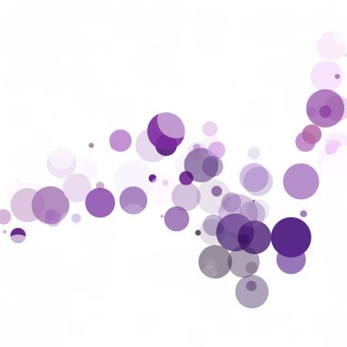 Kabarcıklar daire noktalar benzersiz mor parlak vektör arka plan