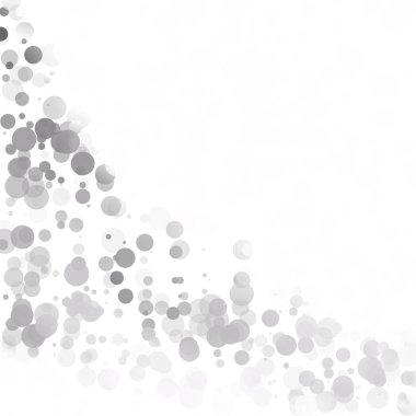 Kabarcıklar daire noktalar benzersiz gri beyaz parlak vektör arka plan
