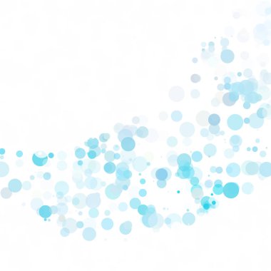 Baloncuklar Çemberi Noktaları Eşsiz Mavi Parlak Vektör Arkaplanı