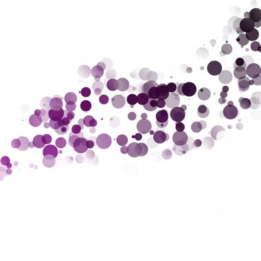 Kabarcıklar daire noktalar benzersiz mor parlak vektör arka plan