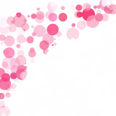 Kabarcıklar daire noktalar benzersiz pembe parlak vektör arka plan