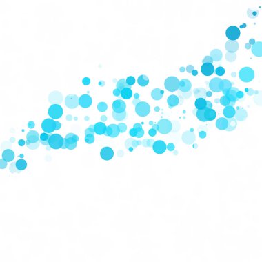 Baloncuklar Çemberi Noktaları Eşsiz Mavi Parlak Vektör Arkaplanı