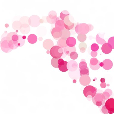 Kabarcıklar benzersiz pembe parlak vektör arka plan