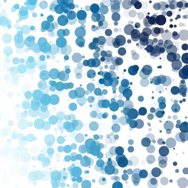 Baloncuklar Çemberi Noktaları Eşsiz Mavi Parlak Vektör Arkaplanı