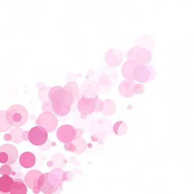 Kabarcıklar benzersiz pembe parlak vektör arka plan