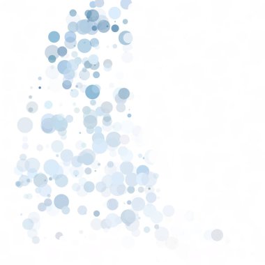 Baloncuklar Çemberi Noktaları Eşsiz Mavi Parlak Vektör Arkaplanı