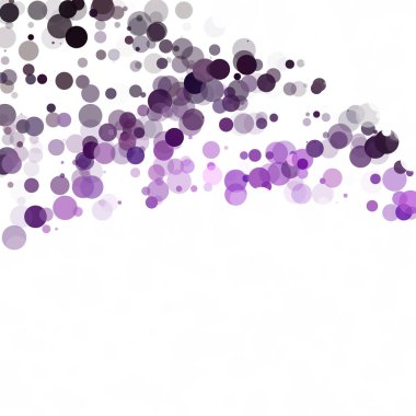 Kabarcıklar daire noktalar benzersiz mor parlak vektör arka plan