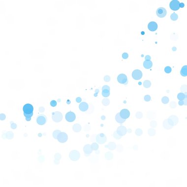 Baloncuklar Çemberi Noktaları Eşsiz Mavi Parlak Vektör Arkaplanı