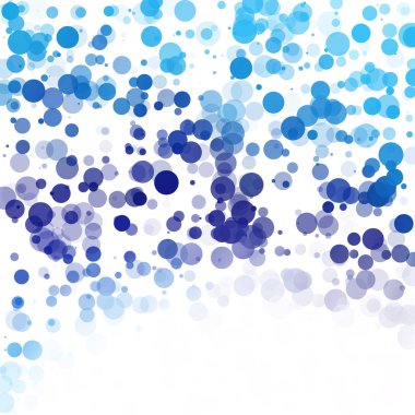 Kabarcıklar benzersiz mavi parlak vektör arka plan