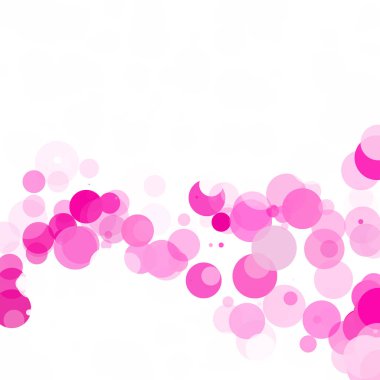 Kabarcıklar daire noktalar benzersiz pembe parlak vektör arka plan