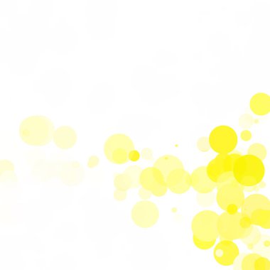 Kabarcıklar benzersiz sarı parlak vektör arka plan