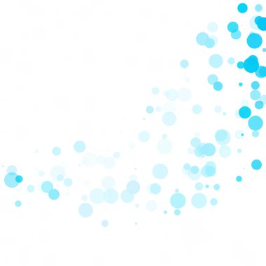 Baloncuklar Çemberi Noktaları Eşsiz Mavi Parlak Vektör Arkaplanı