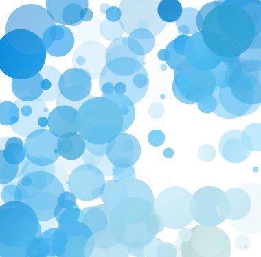 Kabarcıklar benzersiz mavi parlak vektör arka plan