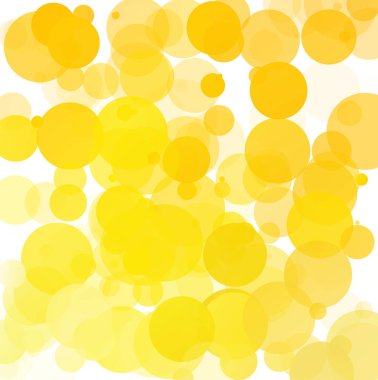 Kabarcıklar benzersiz sarı parlak vektör arka plan