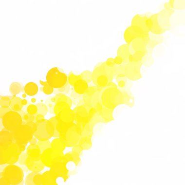 Kabarcıklar benzersiz sarı parlak vektör arka plan