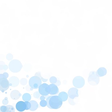 Kabarcıklar benzersiz mavi parlak vektör arka plan