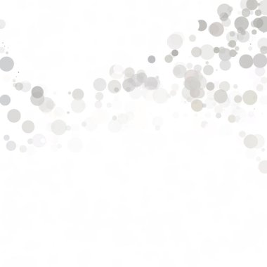 Kabarcıklar daire noktalar benzersiz gri beyaz parlak vektör arka plan