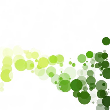 Kabarcıklar benzersiz yeşil parlak vektör arka plan