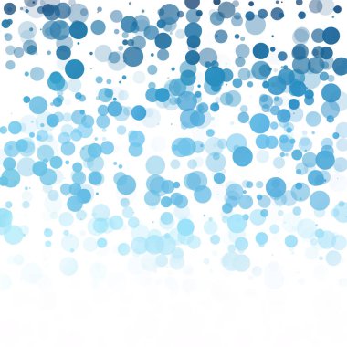 Baloncuklar Çemberi Noktaları Eşsiz Mavi Parlak Vektör Arkaplanı