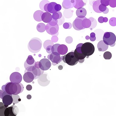 Kabarcıklar daire noktalar benzersiz mor parlak vektör arka plan