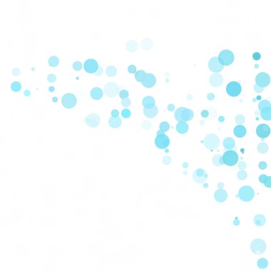 Baloncuklar Çemberi Noktaları Eşsiz Mavi Parlak Vektör Arkaplanı