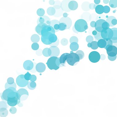 Kabarcıklar benzersiz mavi parlak vektör arka plan