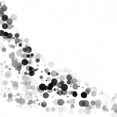Kabarcıklar daire noktalar benzersiz siyah parlak vektör arka plan