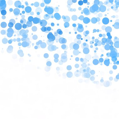 Baloncuklar Çemberi Noktaları Eşsiz Mavi Parlak Vektör Arkaplanı