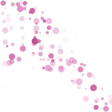 Kabarcıklar daire noktalar benzersiz pembe parlak vektör arka plan