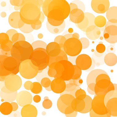 Kabarcıklar benzersiz turuncu parlak vektör arka plan