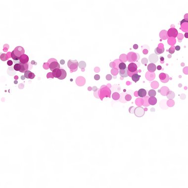 Kabarcıklar daire noktalar benzersiz mor parlak vektör arka plan