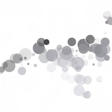 Kabarcıklar daire noktalar benzersiz gri beyaz parlak vektör arka plan