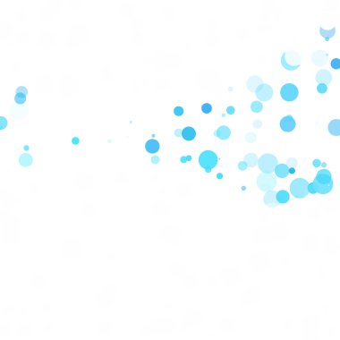 Baloncuklar Çemberi Noktaları Eşsiz Mavi Parlak Vektör Arkaplanı