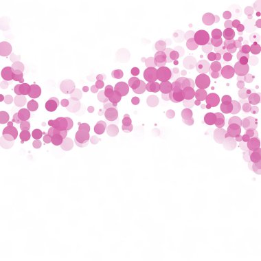 Kabarcıklar daire noktalar benzersiz pembe parlak vektör arka plan