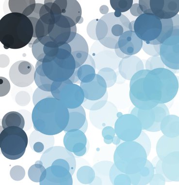 Kabarcıklar benzersiz mavi parlak vektör arka plan