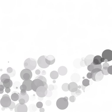 Kabarcıklar benzersiz gri beyaz parlak vektör arka plan