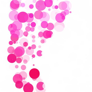Kabarcıklar benzersiz pembe parlak vektör arka plan