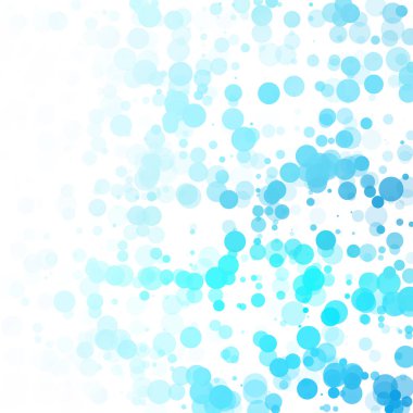 Baloncuklar Çemberi Noktaları Eşsiz Mavi Parlak Vektör Arkaplanı