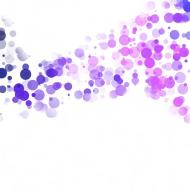 Kabarcıklar daire noktalar benzersiz mor parlak vektör arka plan