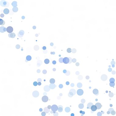 Baloncuklar Çemberi Noktaları Eşsiz Mavi Parlak Vektör Arkaplanı