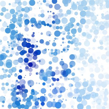 Baloncuklar Çemberi Noktaları Eşsiz Mavi Parlak Vektör Arkaplanı