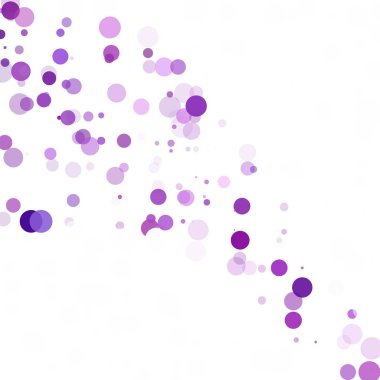 Kabarcıklar daire noktalar benzersiz mor parlak vektör arka plan