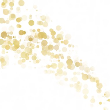 Kabarcıklar daire noktalar benzersiz sarı parlak vektör arka plan