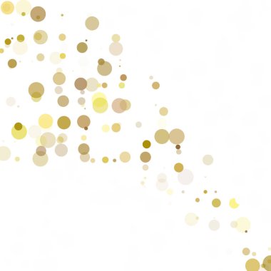 Kabarcıklar daire noktalar benzersiz sarı parlak vektör arka plan