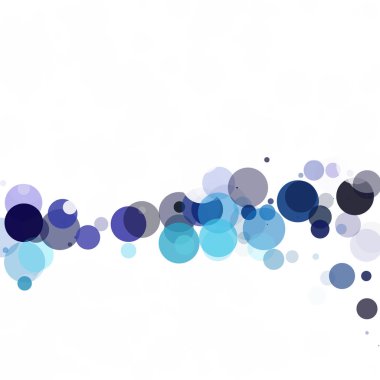 Baloncuklar Çemberi Noktaları Eşsiz Mavi Parlak Vektör Arkaplanı