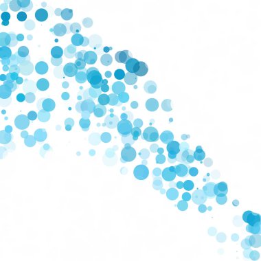 Baloncuklar Çemberi Noktaları Eşsiz Mavi Parlak Vektör Arkaplanı