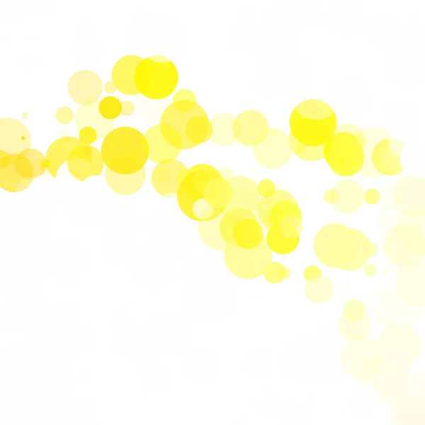Blasen Einzigartigen Gelben Hellen Vektor Hintergrund — Stockvektor